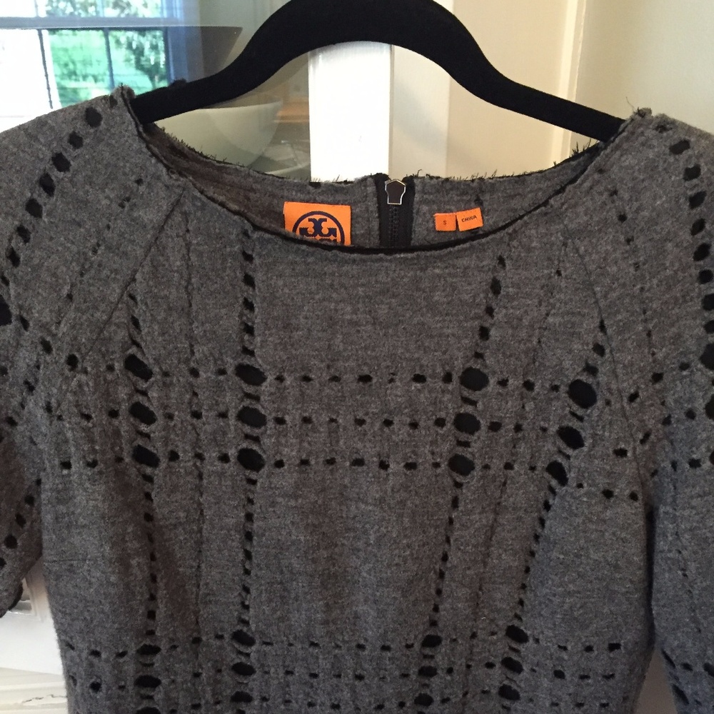 Tory Burch gray wool top